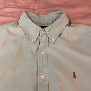 Polo Ralph Lauren light green SS button up shirt